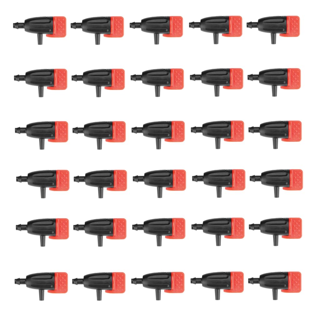 Zhouocea 30 PCS Garden Irrigation Dripper Adjustable Drip Irrigation Emitters Drip Emitters Outdoor Drip Irrigation Parts for Succulents Plants Lawn Flower Irrigation System Indoor & Outdoor