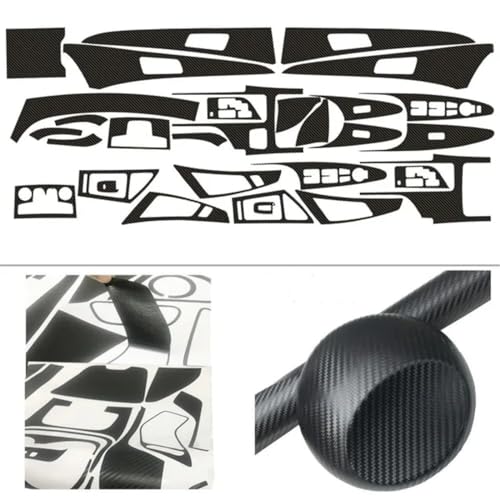 Habillage en fibre de carbone pour poignée et console Hyundai Sonata 8