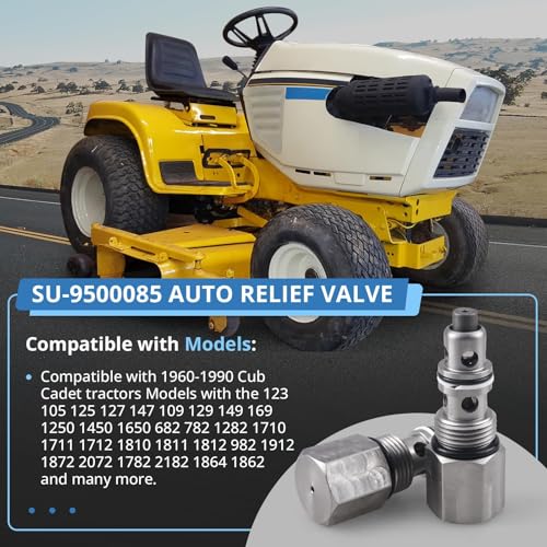 EXARRNX 2PCS SU-9500085 Relief Valve Compatible with 1960-1990 Cub Cadet tractors, Replaces 123481C1, 123481C2, 394872R91, 9500085, 9500085P by EXARRNX - Used condition - Image 3