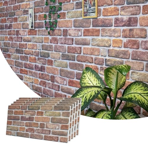 Dundee Deco 3D Wall Panels Faux Brick - Cladding, Brown