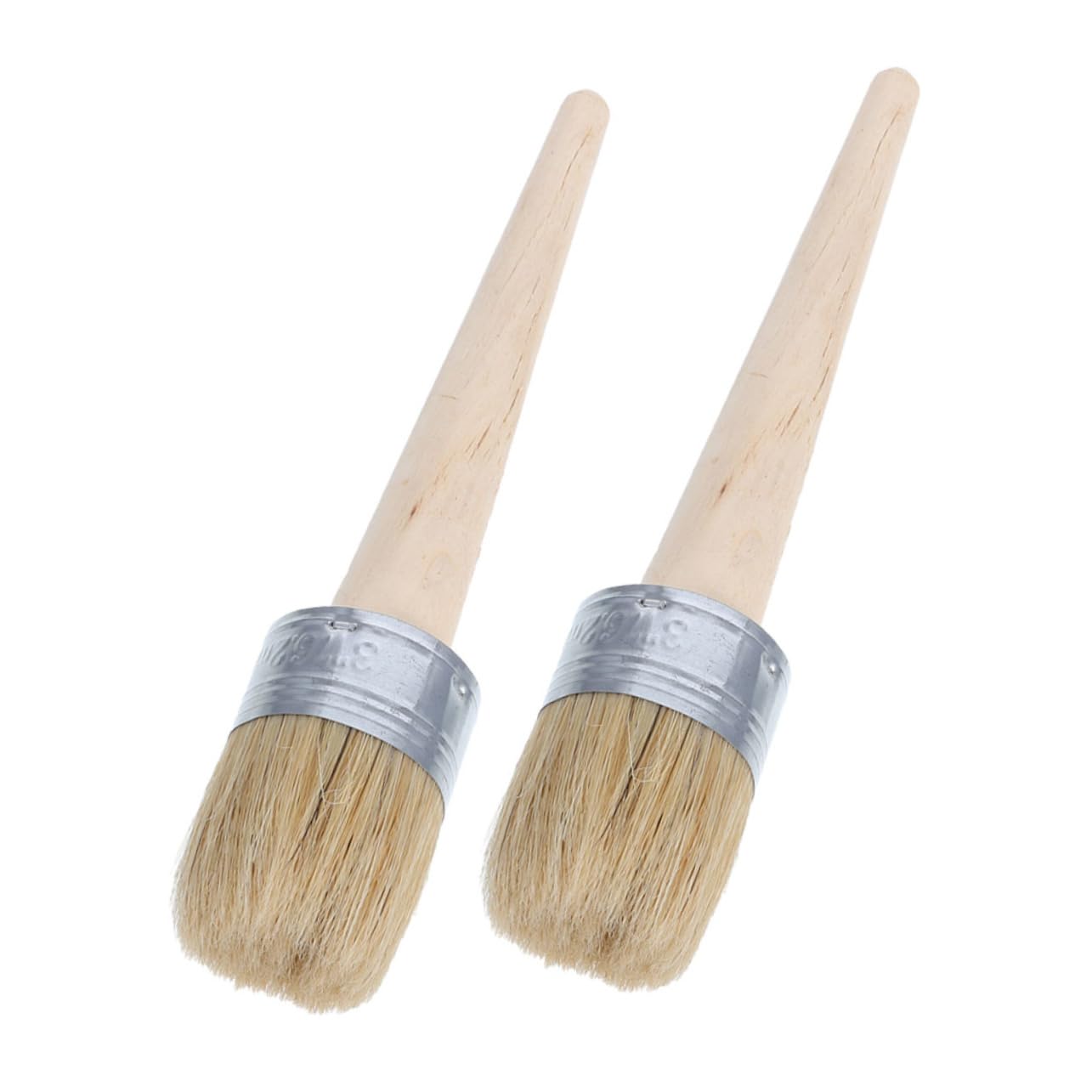 Pinceaux ronds à pochoir 50 mm durables en poils résistants pour bricolage