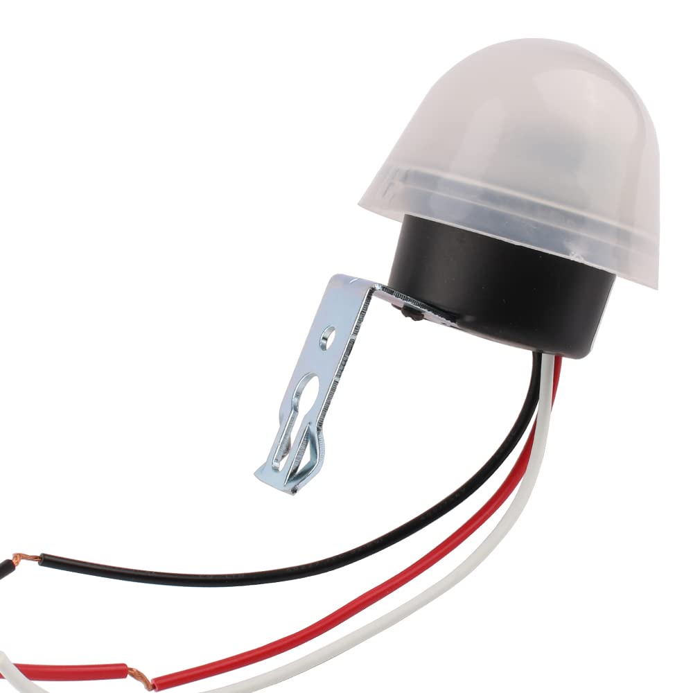 JIQISensor Switch 220 V AC 10 A Twilight Switch Street Light Switch Street Lantern Switch with Photocell Light Sensor Photo Switch Twilight Switch Automatic Light Switch