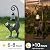 REYISO Fathers Day Decorations Gifts Outdoor Cat Garden Statues with Solar Lights, Home Decor Cat Figurines for Lawn,Patio,Balcony,Porch,Yard Art Ornament- Birthday Gifts for Women Grandma Sister