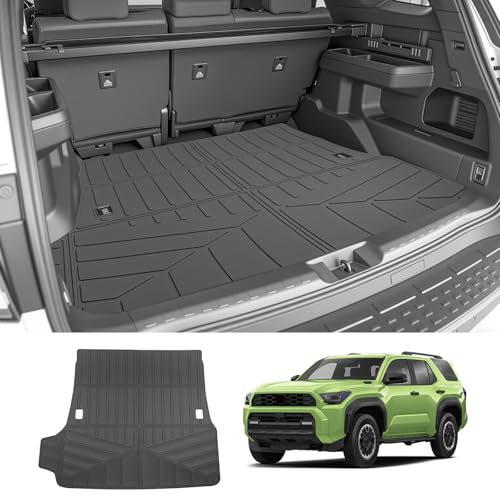 Qyebbk Trunk Mat for 2025 2026 Toyota 4Runner 5 Seats Gas Rear Cargo Mat All Weather TPE Protector Trunk Liner Accessories(Not for Hybrid EV/i-Force MAX)