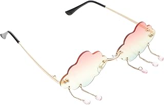 Óculos De Sol Bonitos Óculos De Sol De Armação Transparente Óculos De Sol Cosplay Óculos De Sol Sem Aro Óculos De Sol De Vidro Nuvem Óculos De Cristal Transparente Sem Aro Cristal