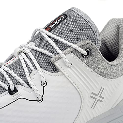 X 001 40001-100 White/Gray Men Spikeless Golf Shoes4