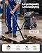 VEVOR Commercial Shop Vac, 11 Gallon Wet Dry Shop Vacuum, 5.5 Peak HP Portable with One-Button Self-Cleaning, 1350W Input, 1.25in x 7ft Hose, 20ft Cord, Industrial-Grade for Jobsite, Workshop