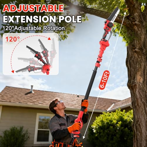 8-Inch Cordless Pole Saw with Brushless Motor