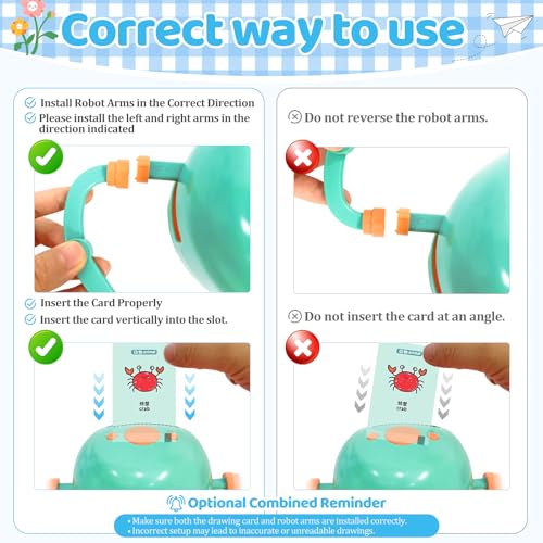 Drawing Robot for Kids with 150 Learning Cards and 17 Colorful Pens, Voice Interactive Educational Smart Art Painting Machine, Step-by-Step Drawing Guidance for Boys Girls Early Learning & STEM Toys - Image 10