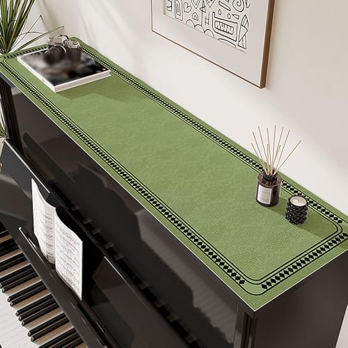 Tapete para piano, cubierta de piel de PVC antipolvo y arañazos, tamaño personalizable para pianos verticales y armarios de TV
