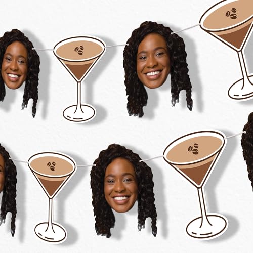 Custom Photo A Tini Bit Older Espresso Martini - Garland Banner - 10pc