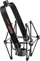 Vista 6 de Electro-Voice Paquete de micrófono vocal e instrumento dinámico variable D RE320 con soporte de choque de micrófono SSM-BC10 (negro mate) y brazo