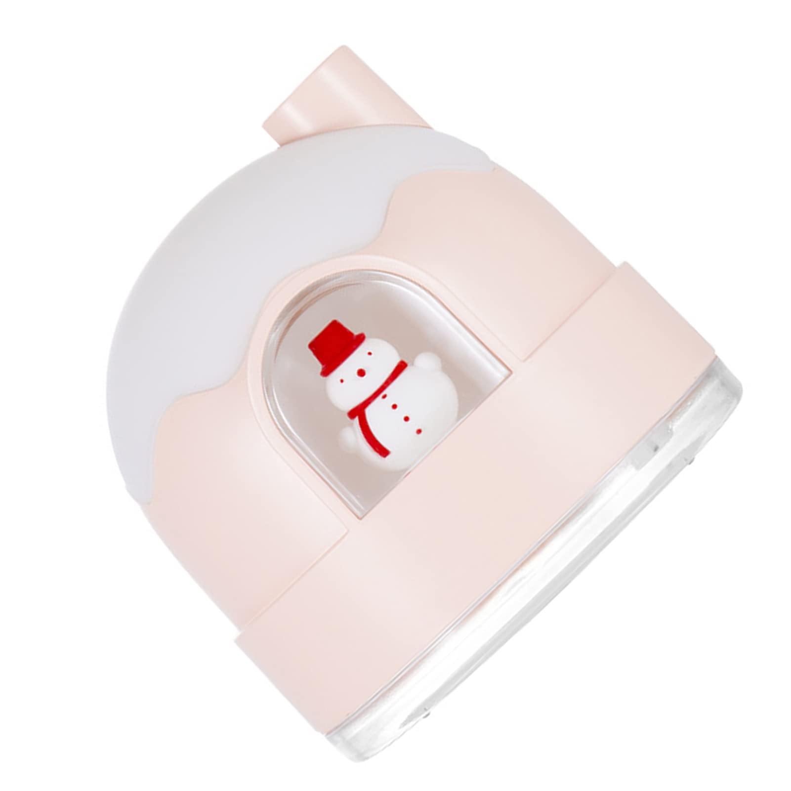 Humidificador de niebla fría con luz nocturna, humidificadores ultrasónicos silenciosos for dormitorio, apagado automático, lindo diseño de casa de nieve, humidificadores for bebés, guardería, toda la