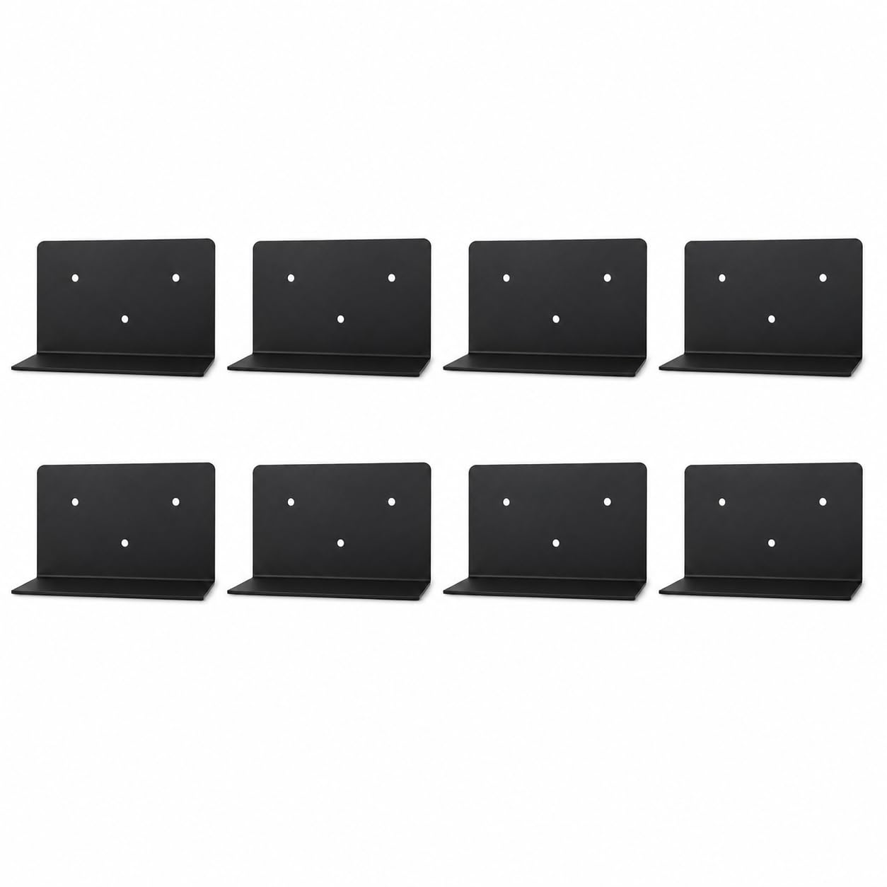 KeyMet Unsichtbarer Bücherhalter Wand schwarz Stahl 170 x 150 x 80 mm, Kochbuchhalter Wandhalterung, Rezeptbuchhalter für Küche, Kochbuch und Lesebuch (8, 170 x 150 x 80)
