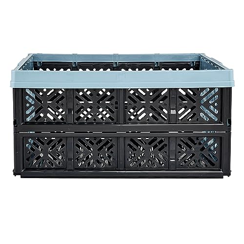 keeeper Stabile Klappbox Ida, Stabiler Kunststoff (PP), 48 x 35 x 23 cm, 32 l, Nordic Blue
