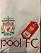 Men's Liverpool White Training Jersey, Licensed Liverpool Short Sleeve Shirt (Medium)