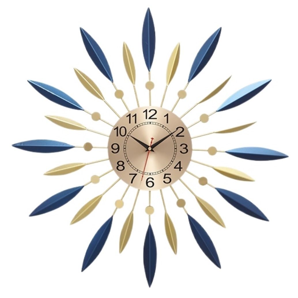 AZHKJKZH Wall Mounted Clock Home Wall Clock Metal Decorative Silent Non-Ticking Modern Decorations For Living Room Bedroom For Living Room(73 * 73cm)