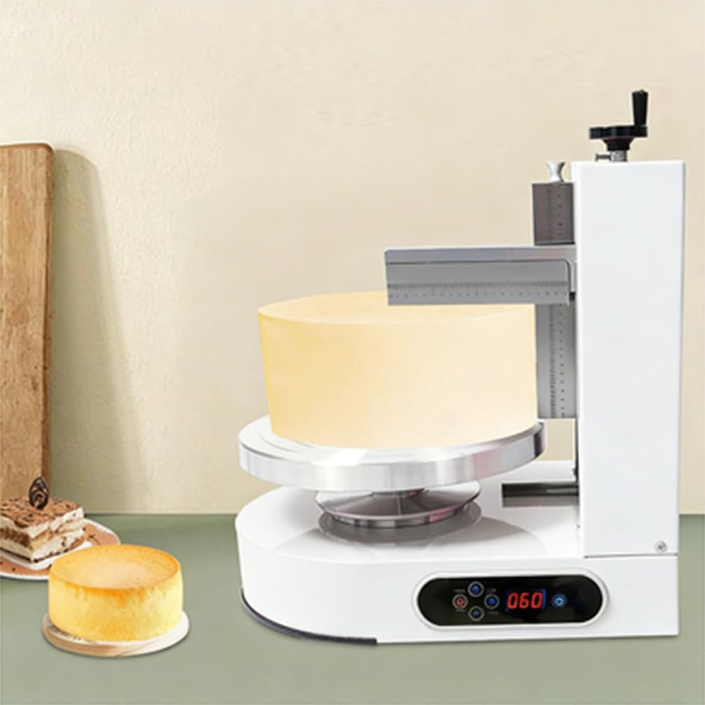 Einstellbare Tortencremestreichmaschine Tortendekorationsmaschine Wird zum Verteilen von Kuchencreme Zuckerguss verwendet Brot Butter für 4 bis 12 Zoll große Kuchen,002