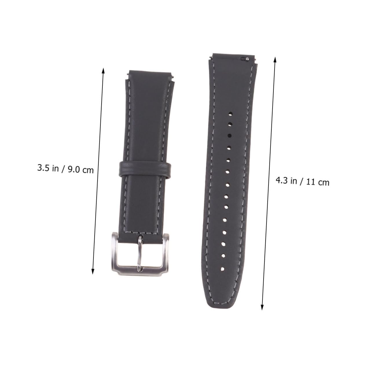 Gadpiparty Correa De Reloj De Cuero Genuino Repuesto De Correa De Muñeca Nobleza Mm Nueva Apariencia De Reloj 2 Uds