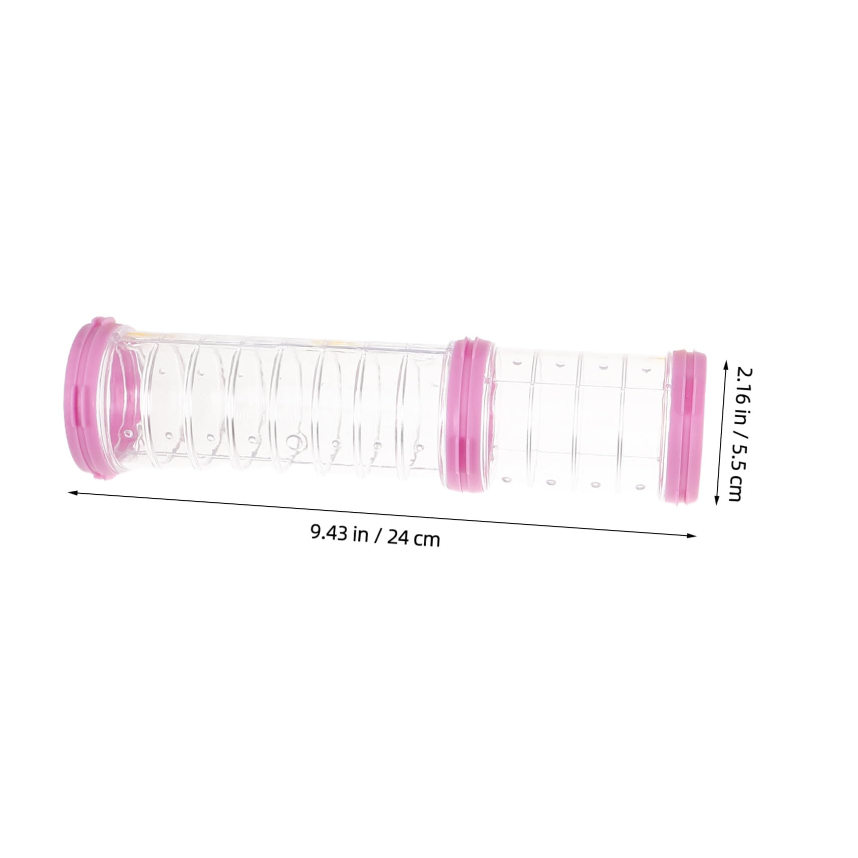 Tunnel di Gioco per Animali in Plastico Trasparente 2 Set per Criceti e Furetti, Accessori per Gabbie per Piccoli Animali Domestici