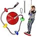 Columpio Jardin Exterior, Cuerda de Escalada y Columpio para Niños, Longitud 2 m y Carga 200 kg, con Nudos, Soporte para Pies, Columpio de Escalada para Exteriores, Interiores, Patio, Parque de Juegos
