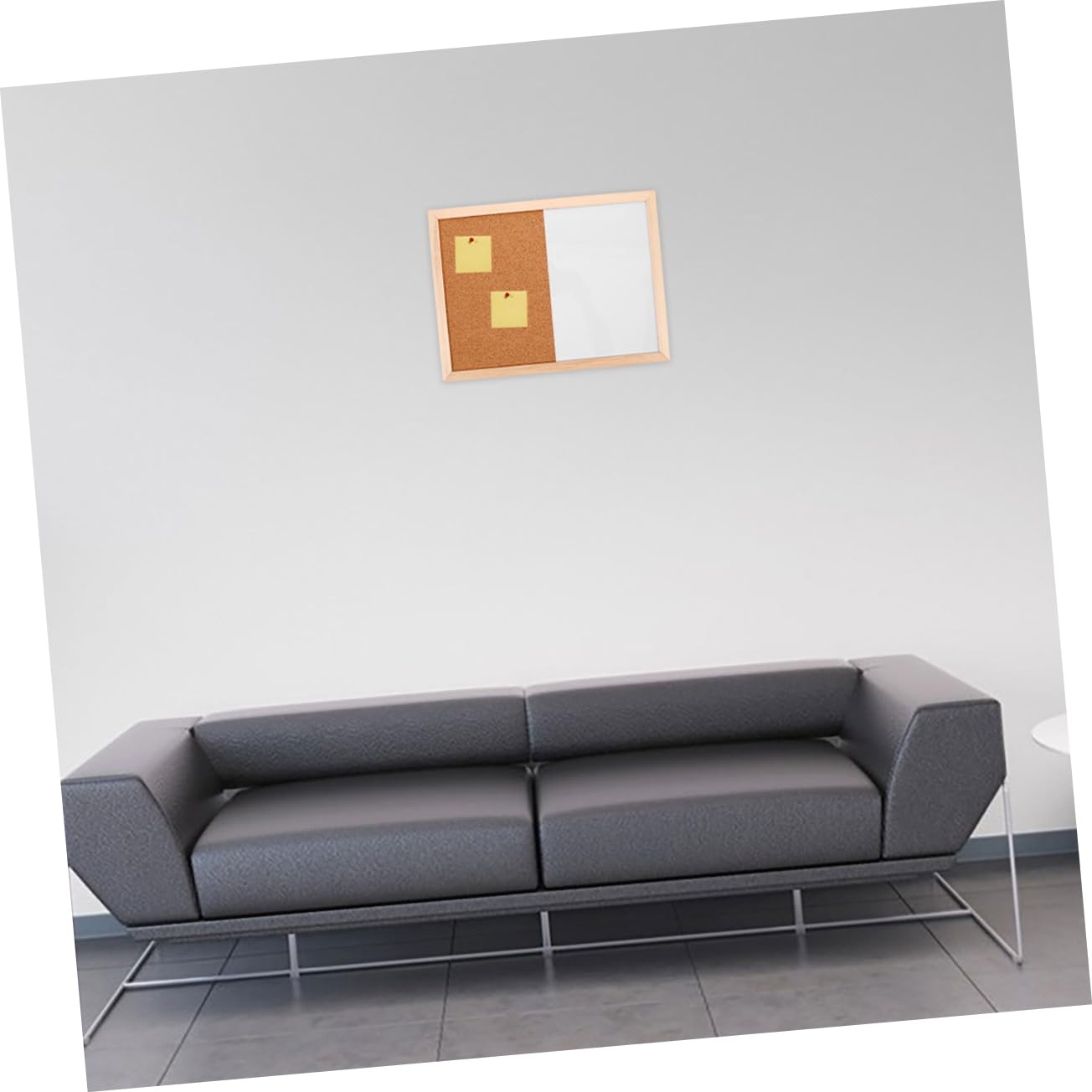 Notiztafel-kombination Mit Whiteboard Und Korktafel Wandmontiert Für Büro Und Zuhause Mehrzwecktafel Mit Holzrahmen Beschreibbar Und Pinnbar