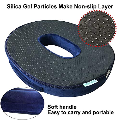 Ecosafeter Donut Hämorrhoiden Sitzkissen-Kissen für Bürostuhl, Einfach und praktisch, Ergonomisches Steißbeinkissen, für Schwangerschaft, Postnatal, Ischias, Steißbein