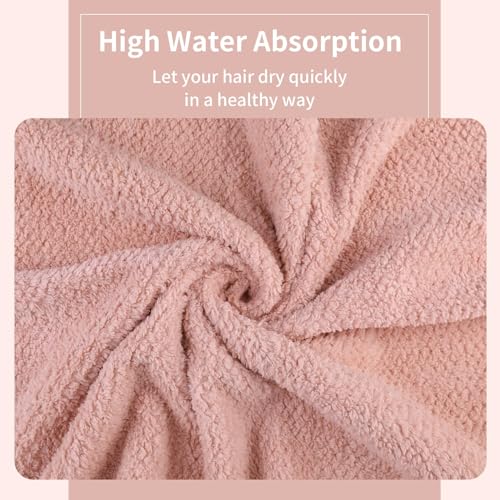 Image of Microfiber Hair Towel Quick Dry Hair Towel Hair Drying Towels Suitable for All Kinds of Hair Ultra Absorbent Long and Thick Hair 24X48inch Blue (1pcs)