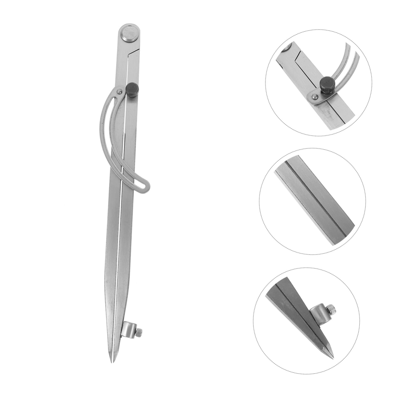 OSALADI 4 Pièces Compas Portable avec Support Stylo Outil de Traçage Géométrique pour Étudiants et Pratique pour Menuiserie