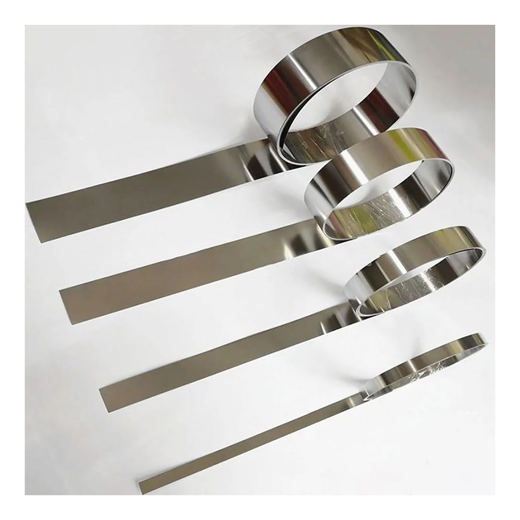 YUZGUHEY 1Meter 304 Stainless Steel Strip Sheet Thickness 0.01-1mm Coil Plate Width 10-50mm .02/0.05/0.1/0.2/0.3/0.4/0.5mm(0.2mm,50mm x 1Meter)