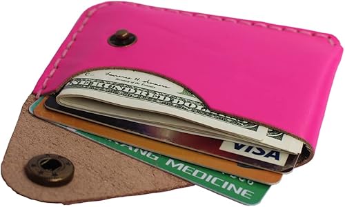 Miniatura 9 de Handmade Leather Upgrade Front Pocket Ultra-thin Simple Card Bag Card Holder Wallet