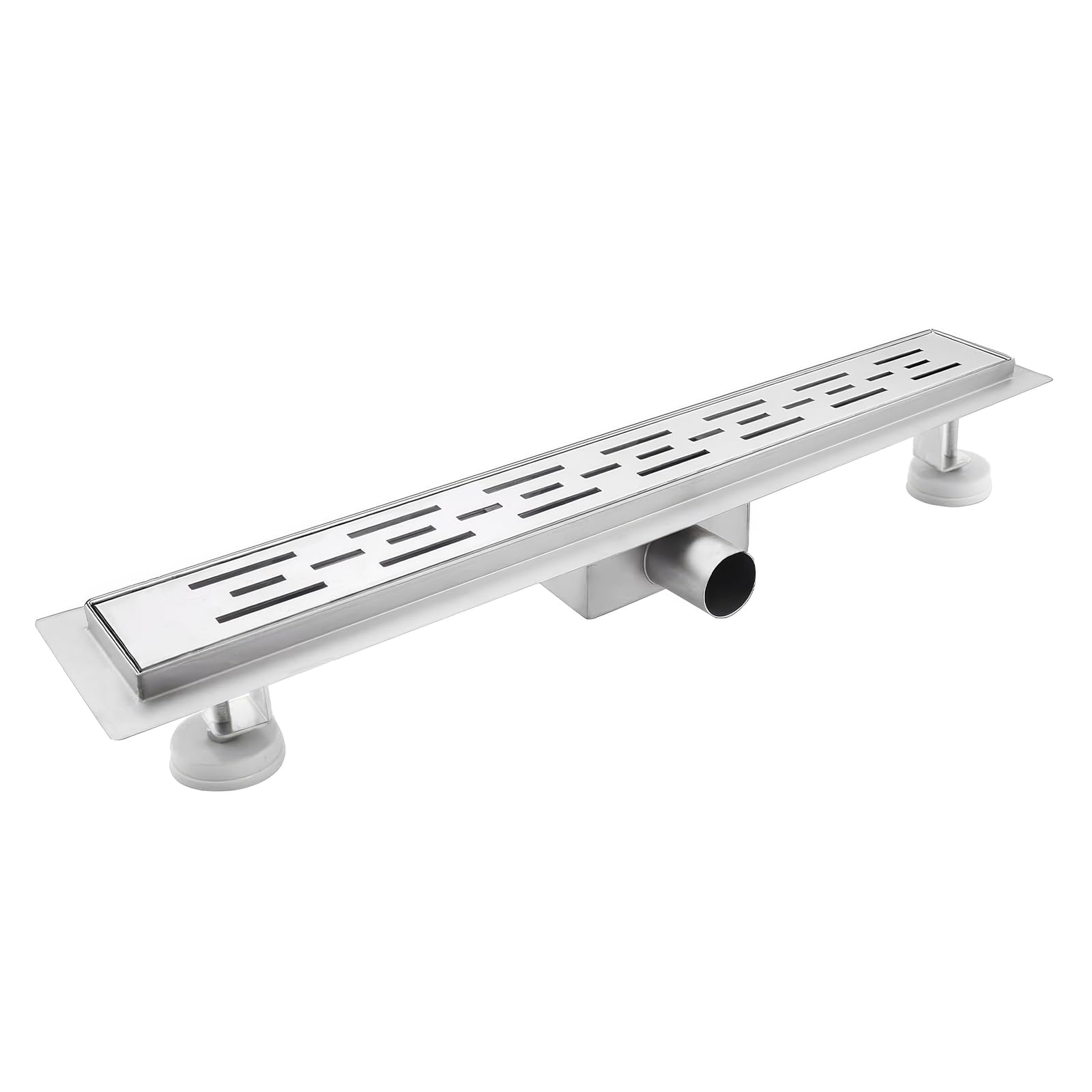 Scarico Doccia a Pavimento, Linee Corte 60 cm, Canalina in Acciaio Inox con Sifone e Filtro