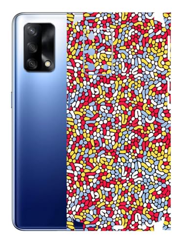 Image of AtOdds - Mobile Back Skin Sticker Wrap Compatible with Oppo F19 (Coverage - Back+Camera+Sides) (Beans)