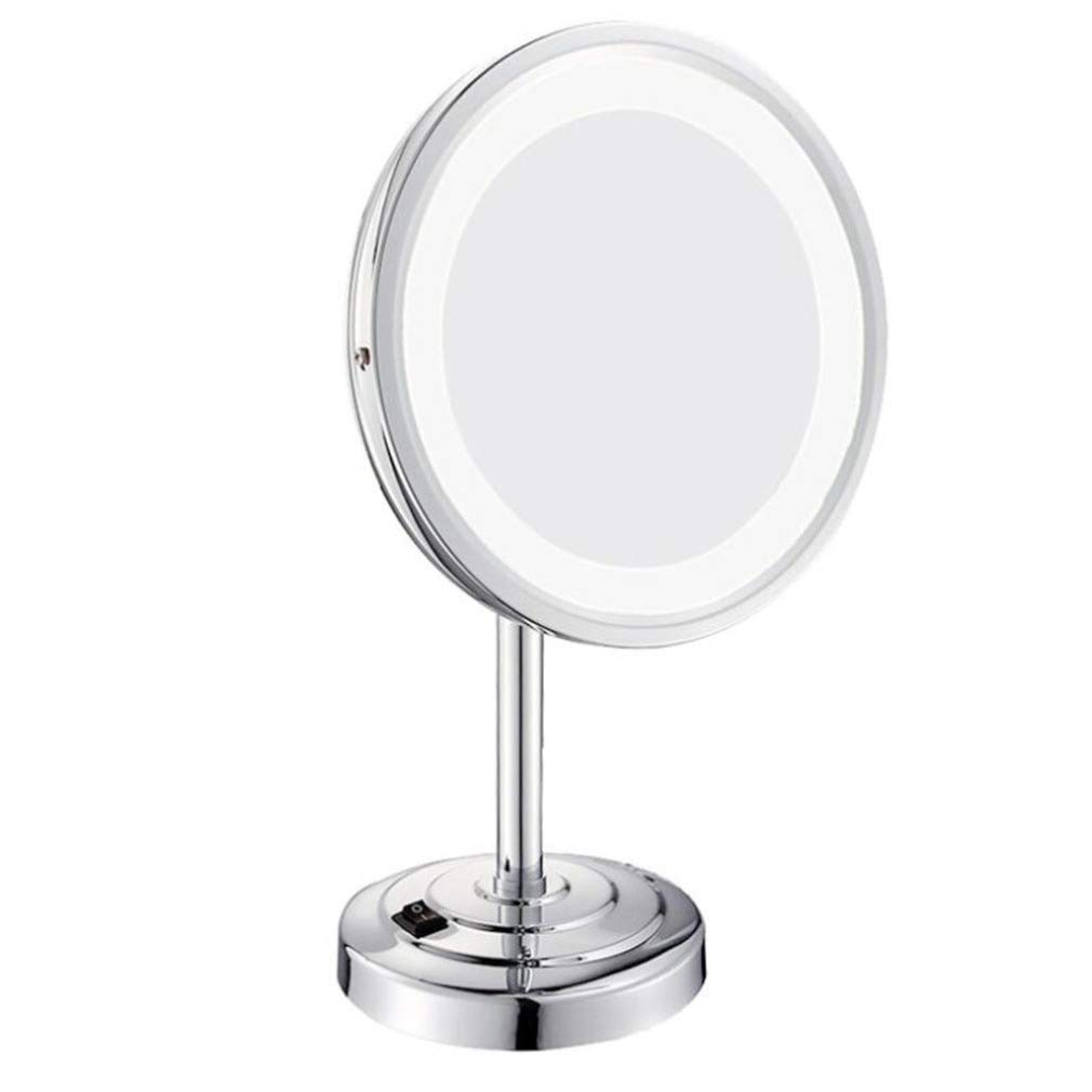 Miroir de salle de bain LED de bureau au design épuré pour cosmétique