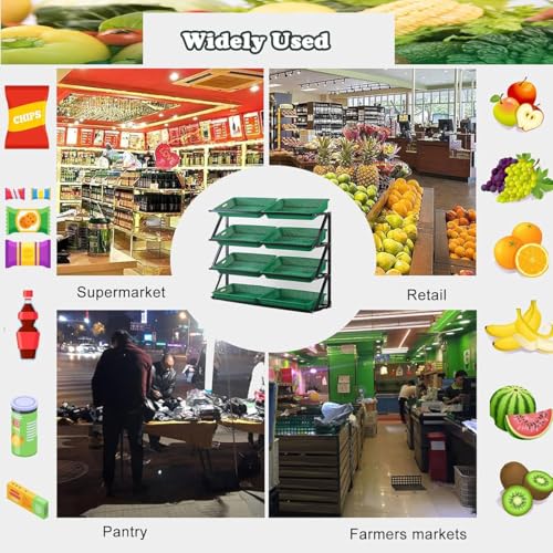 Étagère de présentation pour commerces avec structure robuste multi-usage pour supérette