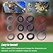 YITTDMGS 7105742 12 Pcs Low and High Pressure Cleaning Pump Seal Kit Fit for Simpson Cleaning 530001 530002 530008 530009 530016 530028 530030 90036 90037 Pressure Washer Pumps