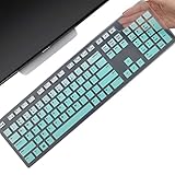 Keyboard Cover Skin for Dell KM636 KB216 KB216t KB216d KB216p Wired & Wireless Keyboard, Dell Optiplex 5250 3050 3240 5460 7450 7050, Dell Inspiron Desktop 24' 27' 5400 5490 7700 7790 3475 3670 3477