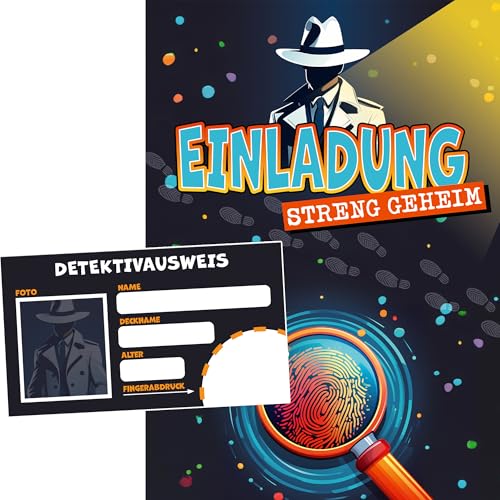 Moosthaler Detektiv Einladungskarten Kindergeburtstag Junge