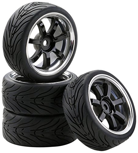 Preisvergleich Produktbild Carson 500900547 1:10 SC Räder W7 Style chrom 4, schwarz