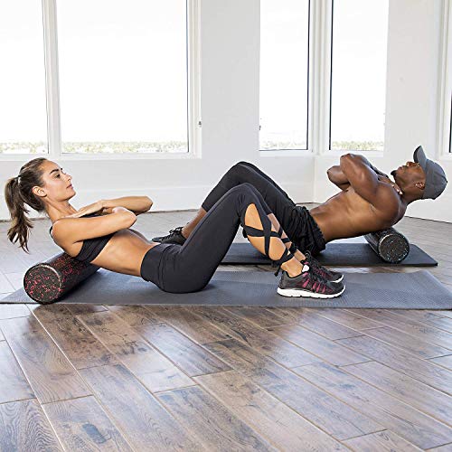 Image of Bodylastics Foam Roller for Exercise, Back Pain, Deep Tissue Massage, Relief from Sore Muscles Pain, Pre & Post Exercise Fitness Workout Sessions (Purple, 45cms)