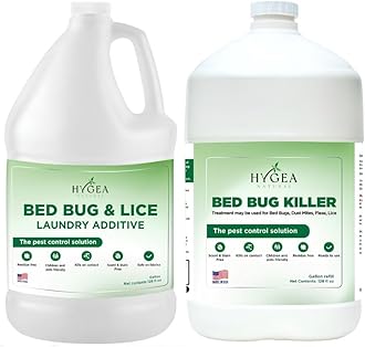 Bed Bug & Lice Elimination Duo Kit- Includes Lice & Bed Bug Spray & Laundry Additive - Gentle Formula - Effective Pest Control for Home & Travel (2 Pack, 1 Gallon Each)