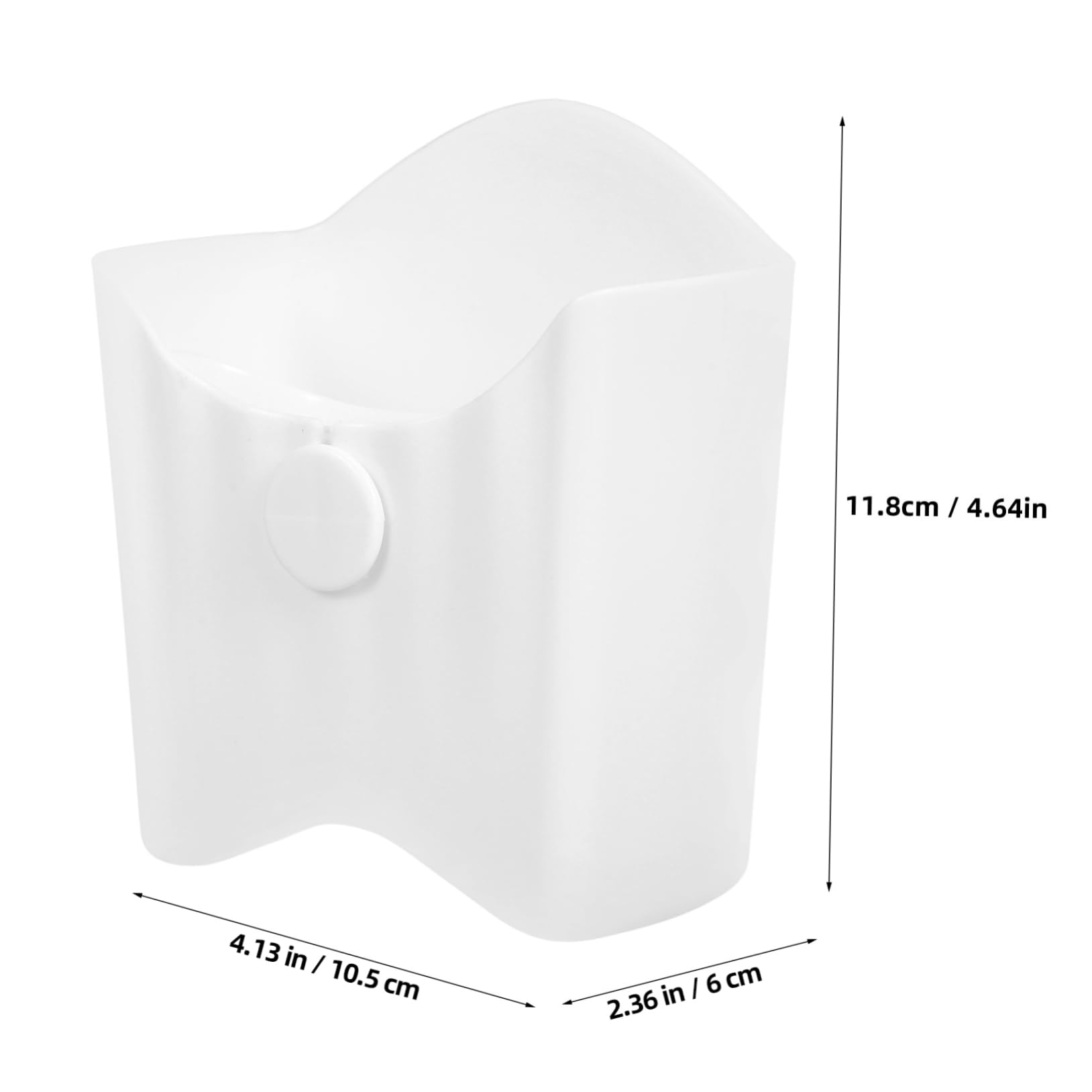 FUNOMOCYA Chip Cup Food Serving Cup French Fries Holder French Fry Cups Snack Container Snacks Serving Cup Car French Fry Holder with Sauce Cup Fries Container Chip Cone Basket Pp White