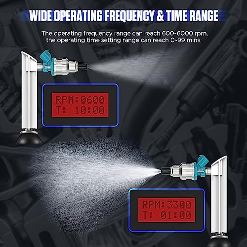 Autool Fuel Injector Tester And Cleaner 12V 70 120V, Fuel Injector Cleaning Kit For Gdi, Adjustable Pulse Width Rpm, Two Injectors Test Simultaneously #TOP2