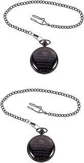 2 Peças Relógio De Bolso Mecânico Presente Relógio Vintage Relógio De Bolso Vintage Para Marido Relógio De Bolso Amor Presente Para Marido Da Esposa Relógio De Bolso Pingente