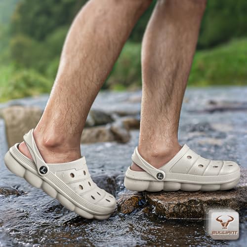 BULLIANT Men Clogs Mules Sandals Unisex Cushioned Footbed,Arch Support - image 6