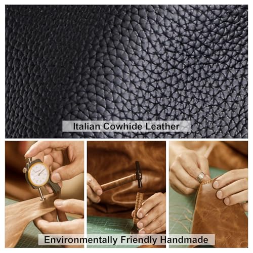 Bolso de cuero genuino estilo bucket para mujer miniatura 4