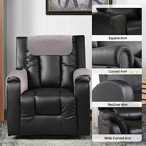 Kaket Armrest, Headrest Cover for Recliner Sofa 3pcs Waterproof Chair Covers, Nonslip Slipcover Furniture Protector Recliner - Image 3