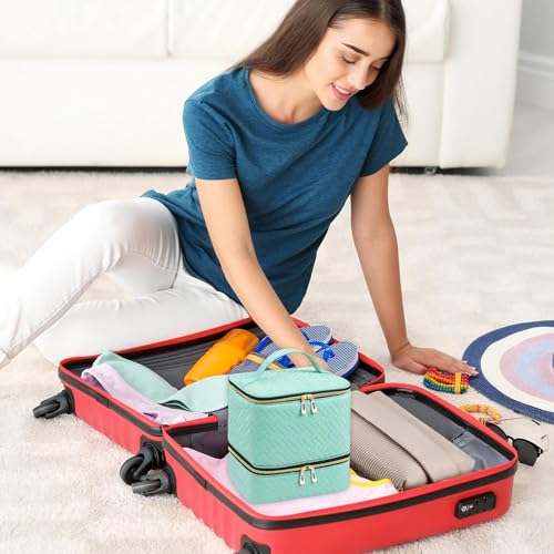 Organizador multifuncional de suministros para uñas y estuche de doble capa 3