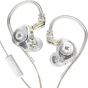 Fone de Ouvido KZ EDX Pro com Microfone - Cristal