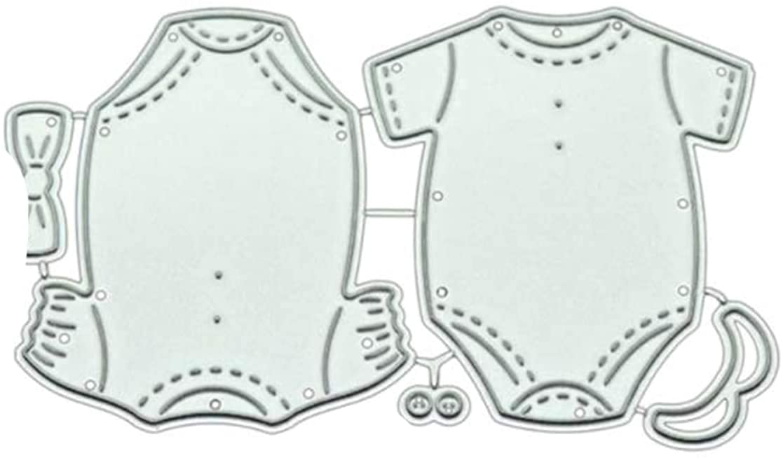 Baby Onesies Shaker Cutting Dies - Metal Die Cuts For Scrapbooking & Card Making
